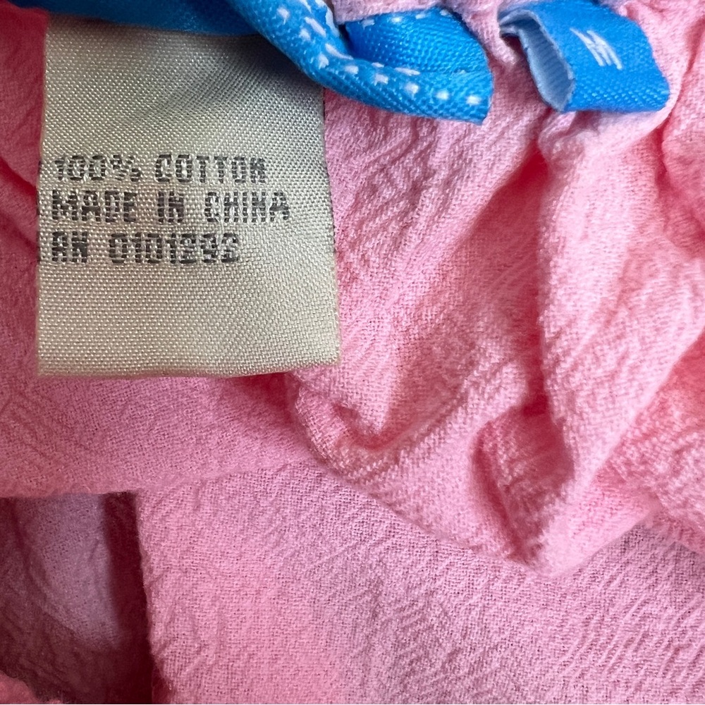 Cotton Connection Vintage Size Med. Crinkle Pink Bermuda Shorts w/Front … - Picture 8 of 9